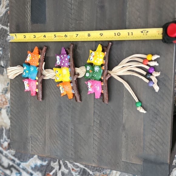 Baby owls ceramic handmade wall art - Picture 7 of 7